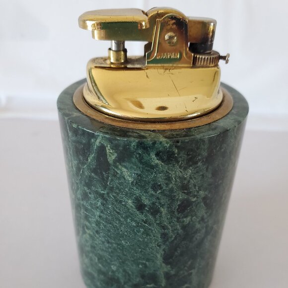 Vintage Evans Art Deco Queens Formation Marble Table Lighter - Picture 1 of 5